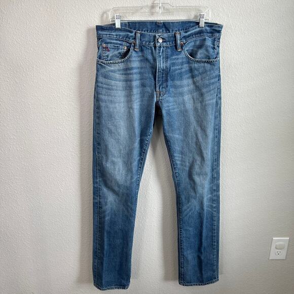 Polo Ralph Lauren Jeans Men's 34x34 Mid Rise Slim Straight Leg Medium Wash - Picture 1 of 7